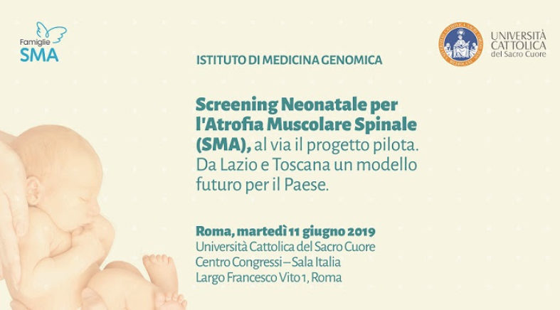 Screening Neonatale per l’Atrofia Muscolare Spinale (SMA), al via il progetto pilota. Da Lazio e Toscana un modello futuro per il Paese