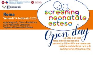 Screening neonatale esteso: a Roma si svolgerà un Open Day dedicato