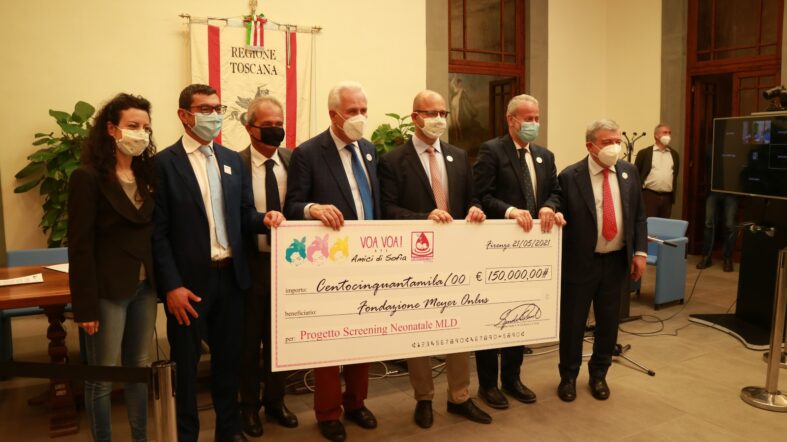 Leucodistrofia metacromatica, i primi 150mila euro dall’associazione Voa Voa! al Meyer